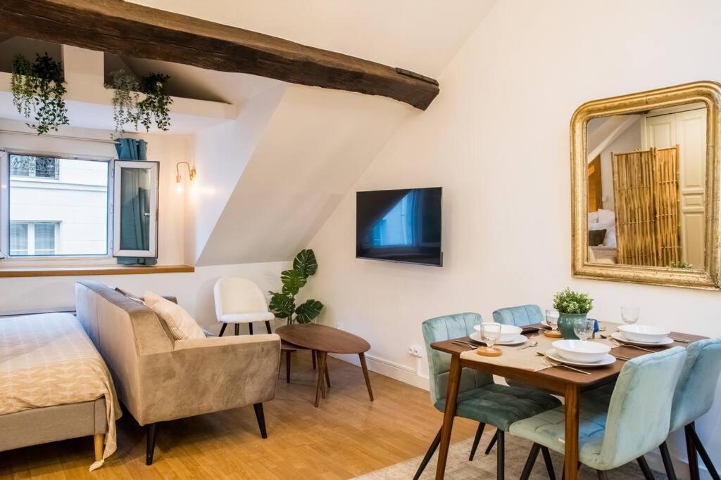 Spacious Studio In Paris Hyper Center - Smart Tv & Wifi - 4P Luaran gambar